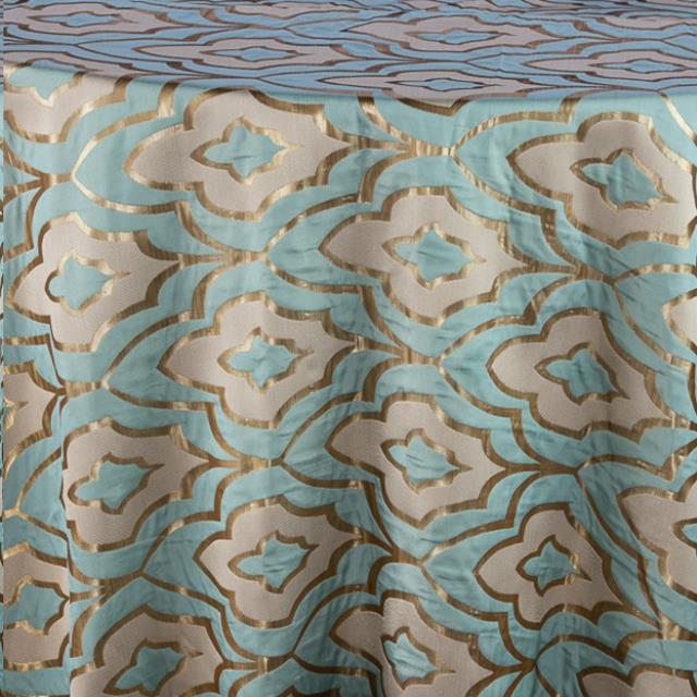 Jacquard Geometric Aqua