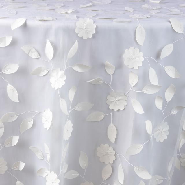 Applique Sheer Ivory