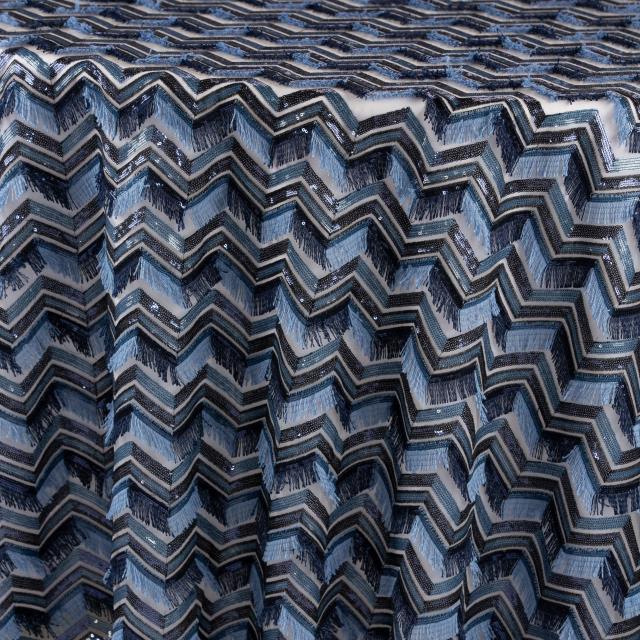 Fringe Chevron Midnight