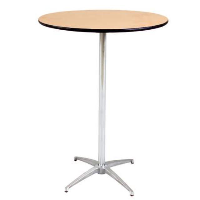 Pedestal Table, 30" Round x 42" High