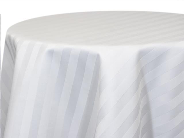 White Polyester Stripe