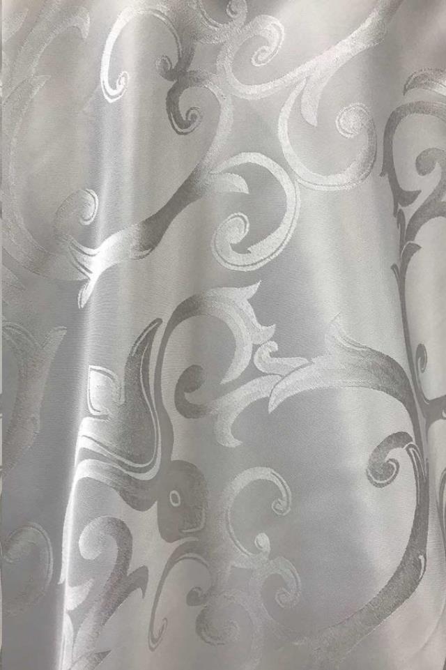Damask Jacquard - White