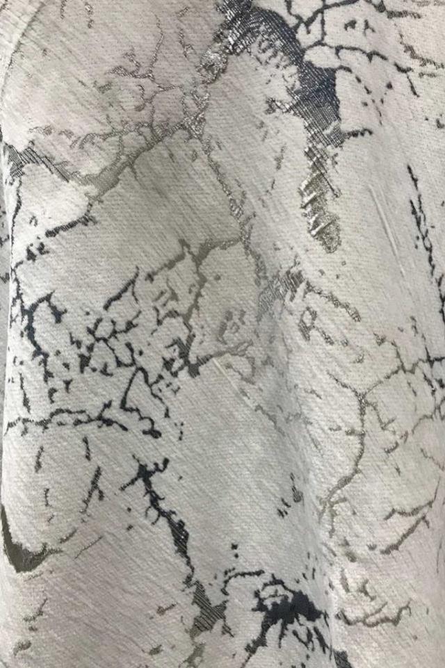 Carrara Marble Linen - Silver