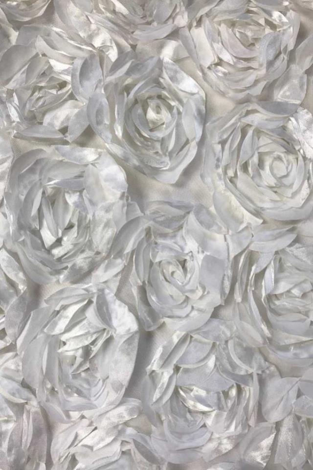Peony Linen - White Sheer