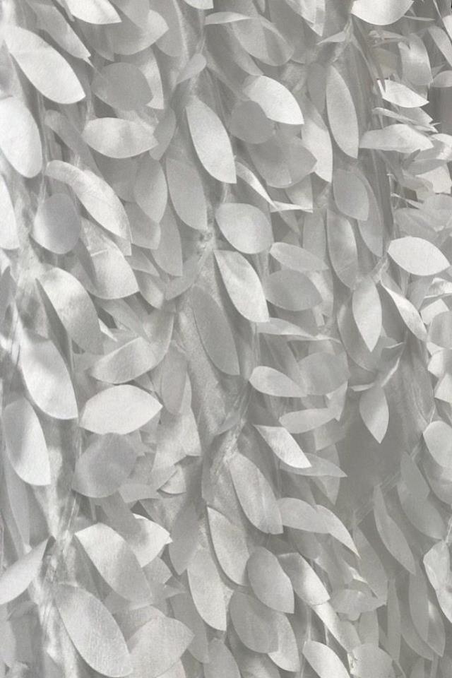 Leaf Taffeta - White
