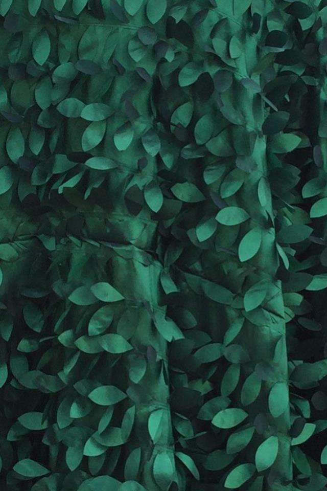 Leaf Taffeta - Hunter Green
