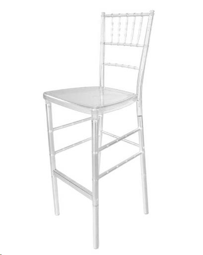 Clear Resin Chiavari Barstool