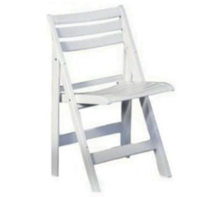 White Ispra Folding Chair