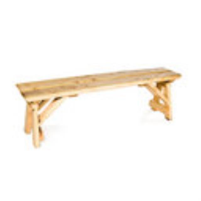Natural Wood Bench 5'