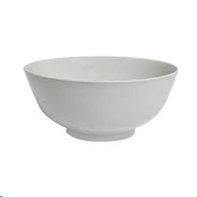 White Footed Porcelain Serving Bowl 12"