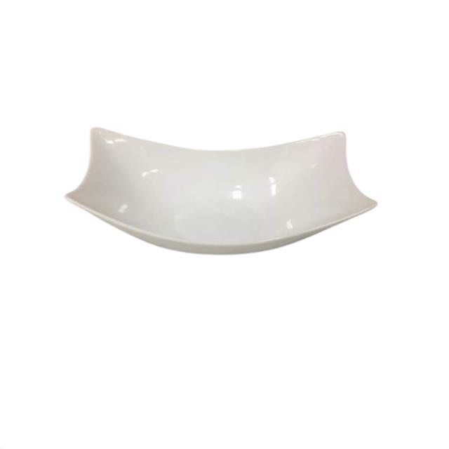 White Fuji Porcelain Serving Bowl 13"