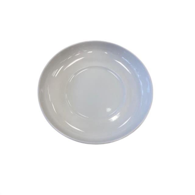 White Shallow Porcelain Serving Bowl 9.75"