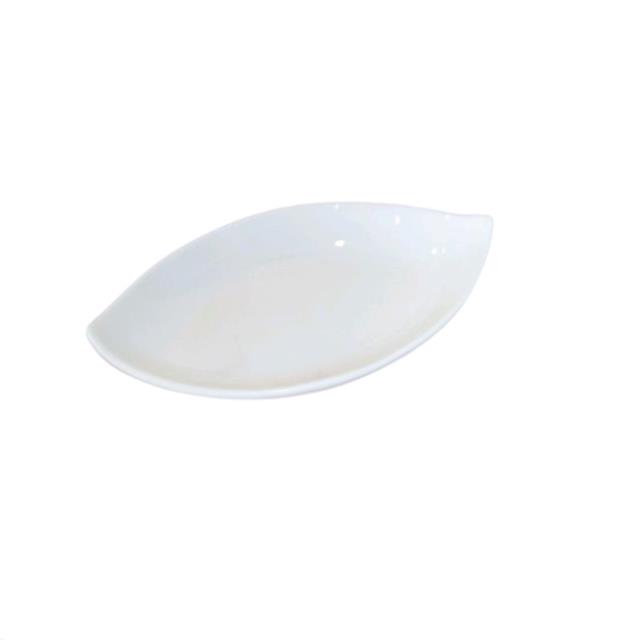 White Oval Tasting Plate 5"
