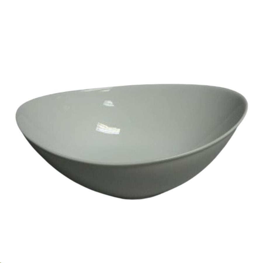 White Oval Bowl 7"