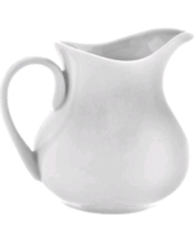 White Rim Creamer 9 Oz