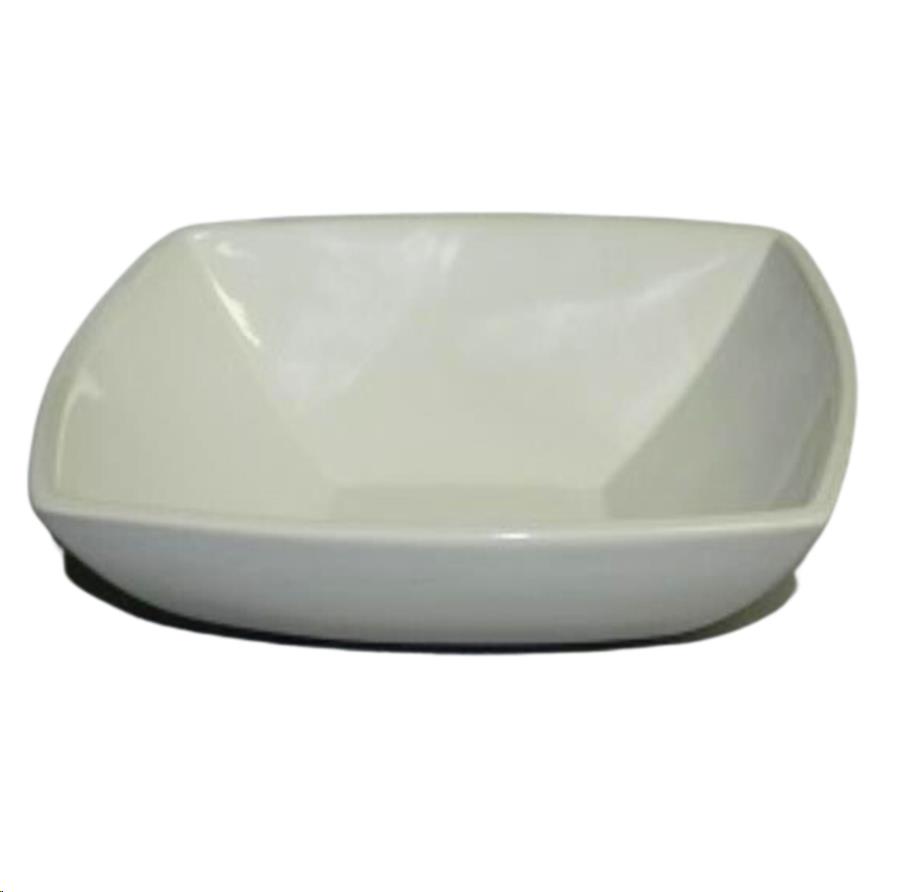 White Square Serving Bowl 9"