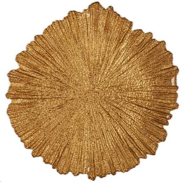 Burst Gold Charger  13"
