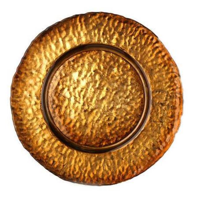 Crushed Amber Charger 13"