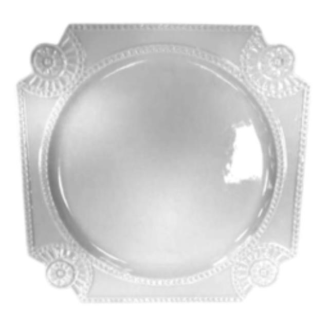 Embossed Square Charger 12.5"