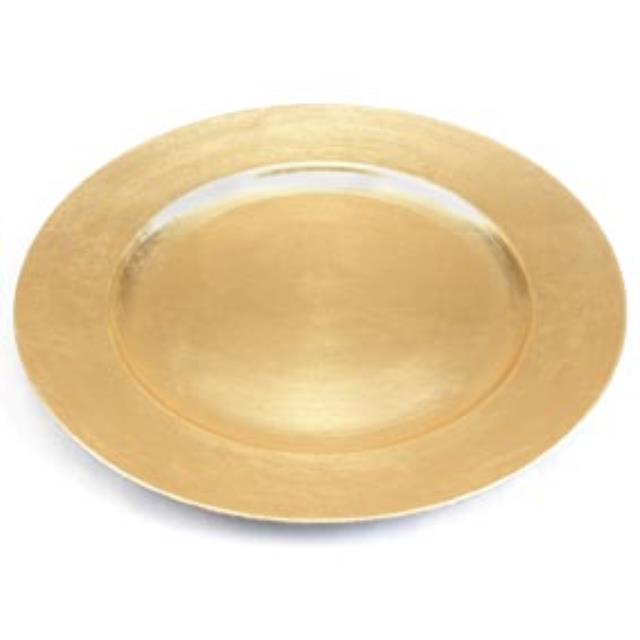 Gold Melamine Charger 13"