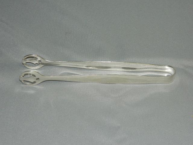Silver Diamond Ice Tong 7"