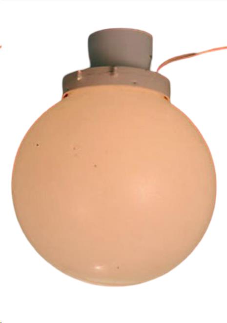 Single Hanging Globe Light 8"