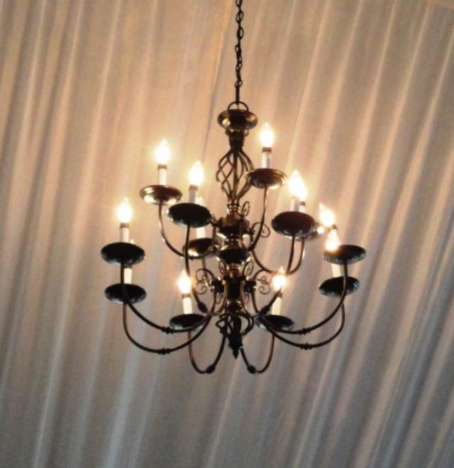 Black Old World 12 Light Chandelier