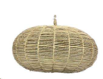 Small Wicker Pendant Light