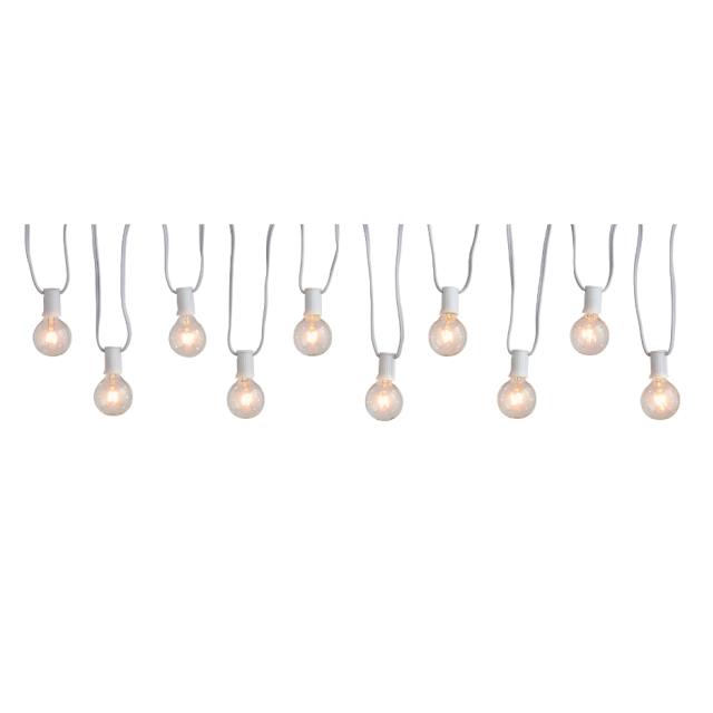 Cafe Lighting LED: White 50' Strand