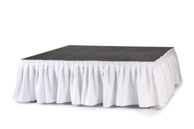 Stage, Skirt- White 13'X15"