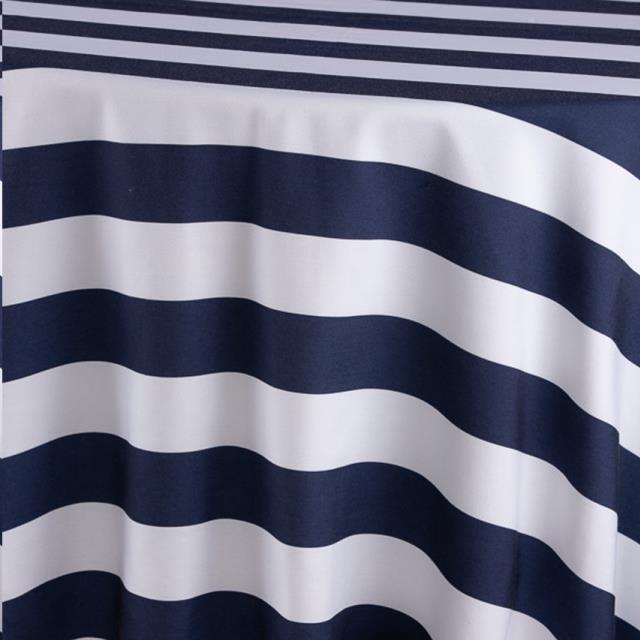 Blue and White Stripe Sash