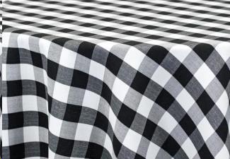 Black/White Check Poly Napkin 20" x 20"