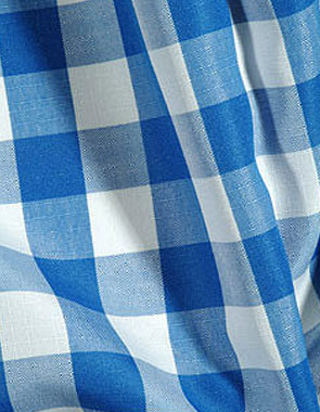 Royal Blue and White Check Napkin 20" x 20"