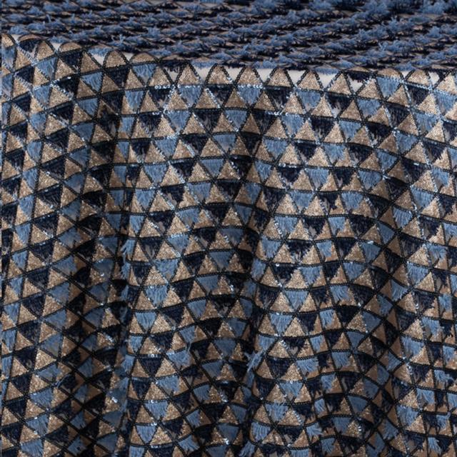 Midnight Blue Triangle Fringe Cuff