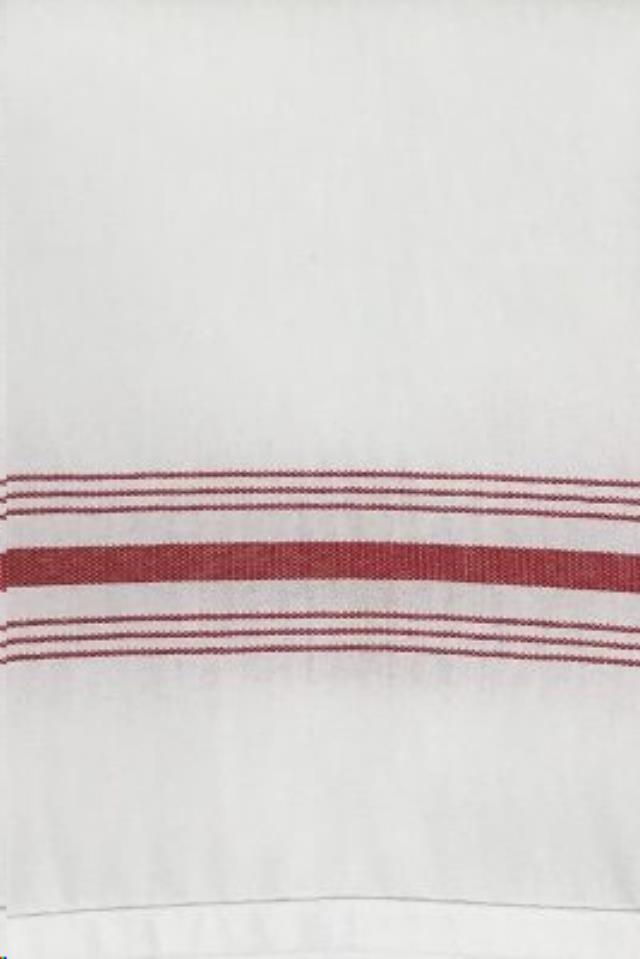 Red Stripe Farm Hemmed Napkin  17.5" x 17.5"