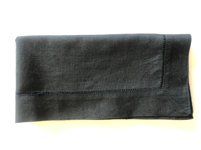 Black Hemstitch Napkin 20" x 20"