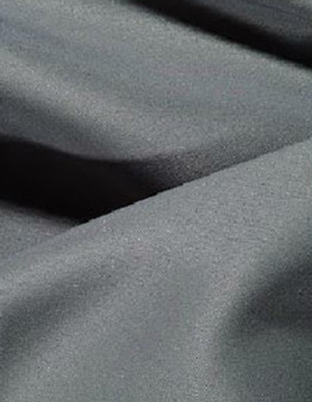 Charcoal Poly Pointed Runner  12" x 120"