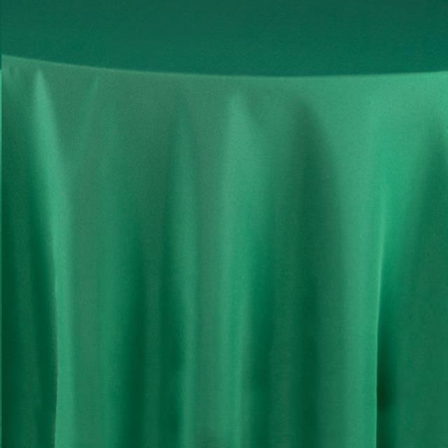 Hunter Green Poly Pointed Runner  12" x 120"