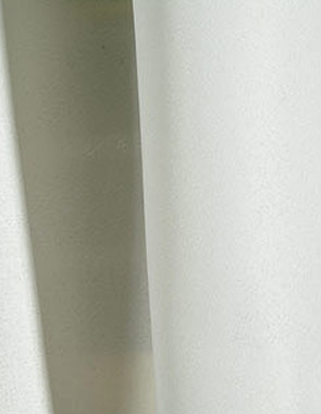 Ivory Poly Pointed Runner  12" x 120"