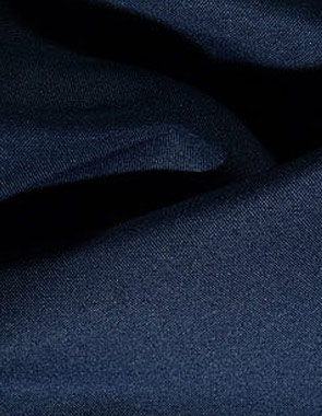 Navy Blue Poly Pointed Runner  12" x 120"