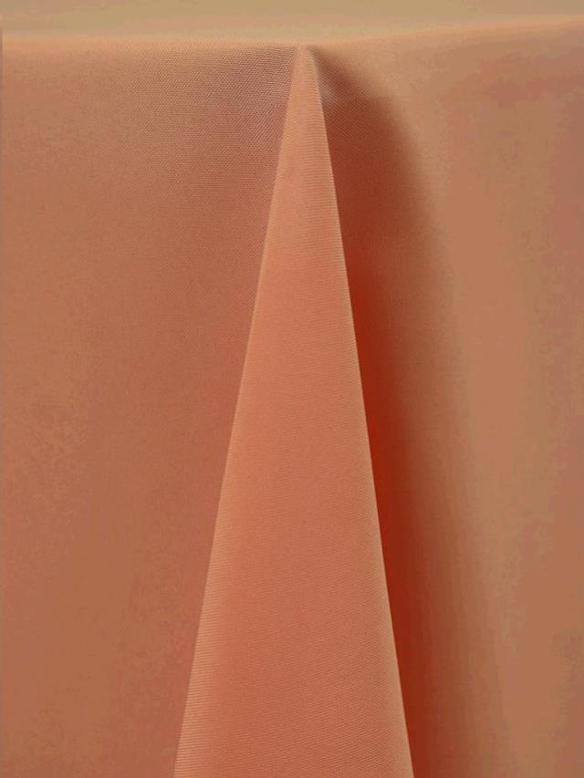Peach Poly Pointed Runner 12" x 120"
