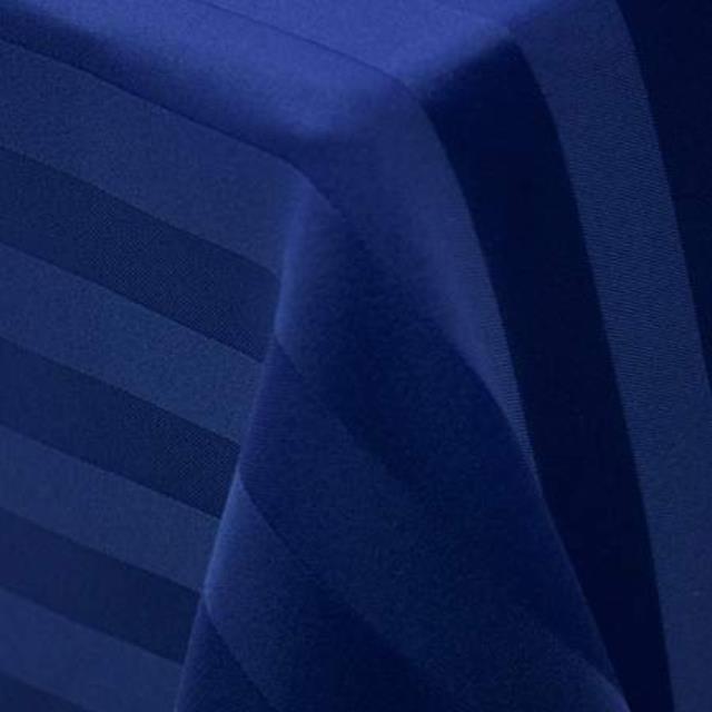 Navy Blue Poly Stripe Napkin