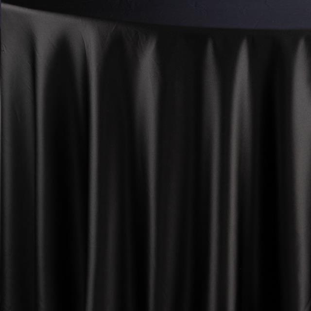 Black Satin Napkin with Hem