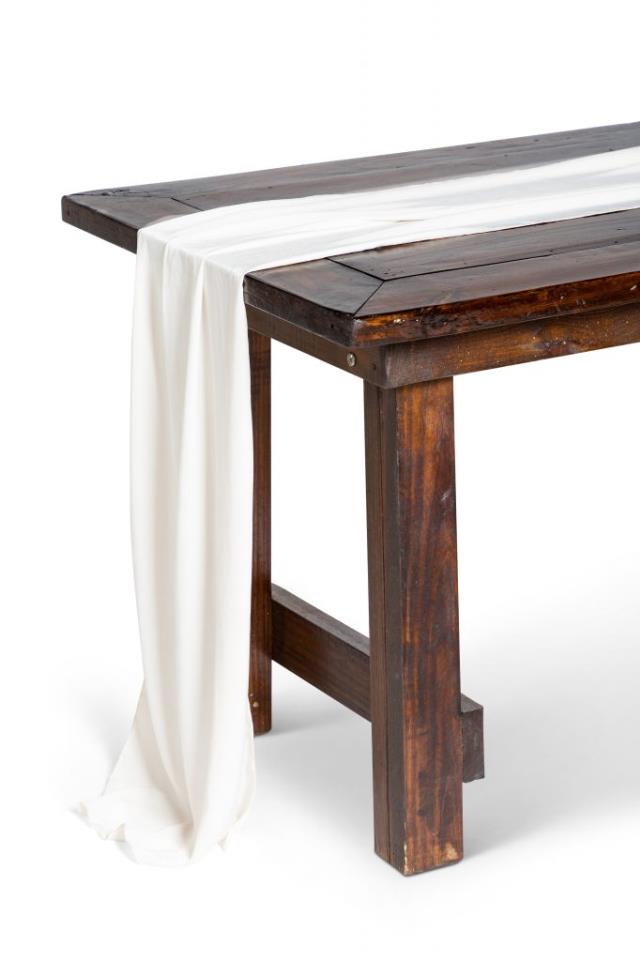 Eggnog Sanded Satin Runner  18" x 162"