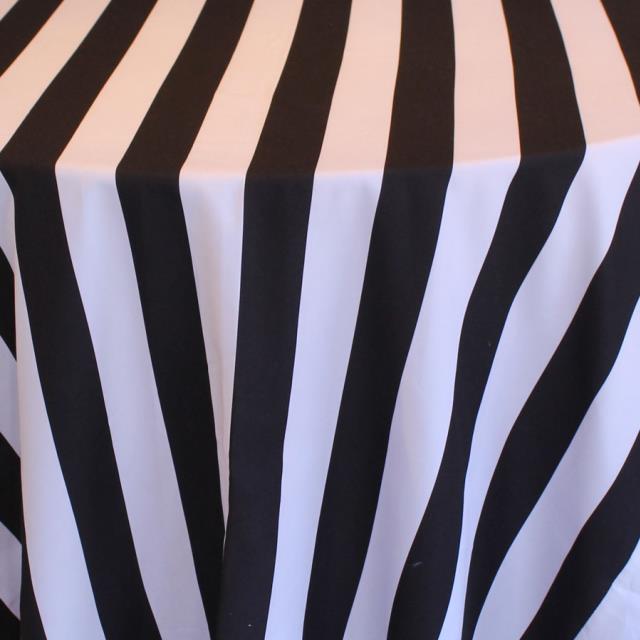 Black and White Stripe Napkin  20" x 20"
