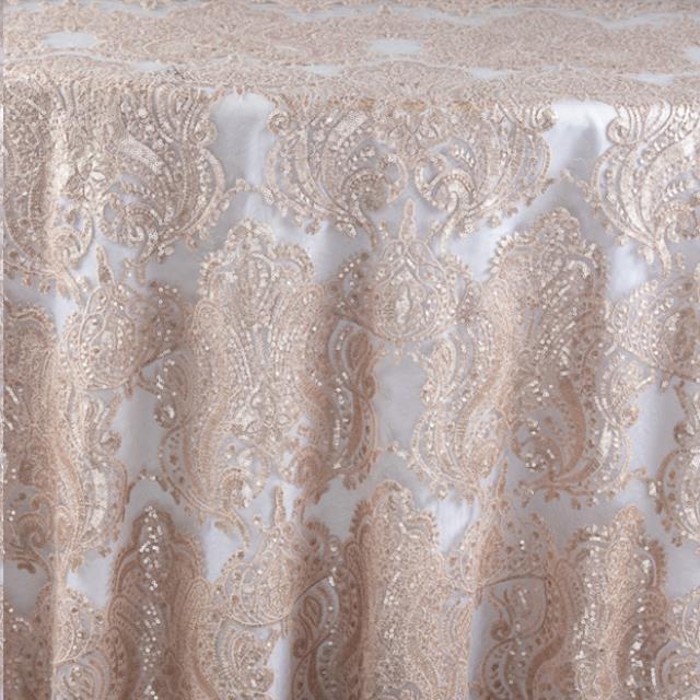 Blush Sequin Vintage Lace Cuff
