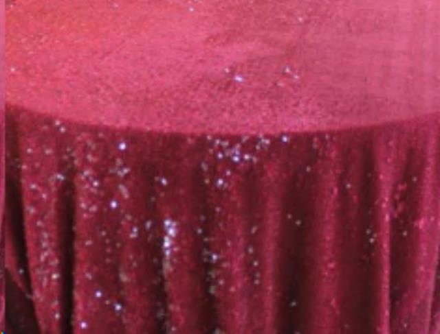 Velvet Sequin Burgundy Cuff
