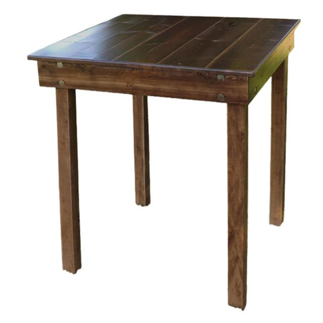 Fruitwood Cocktail Farm Table  36" Sq