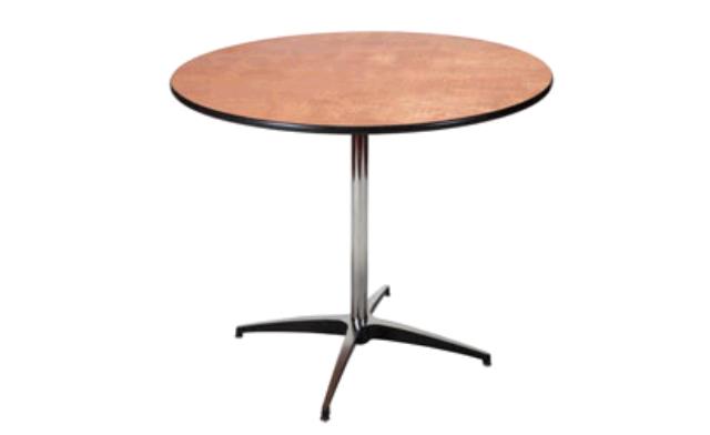 Pedestal Table, 36" Rd X 22" H