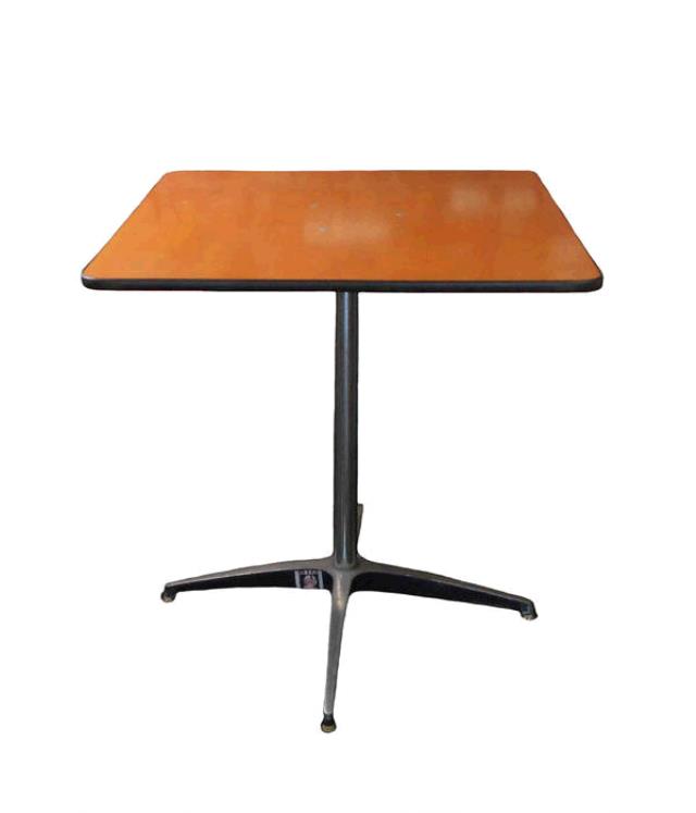 Pedestal Table, 30" Sq x 22" H